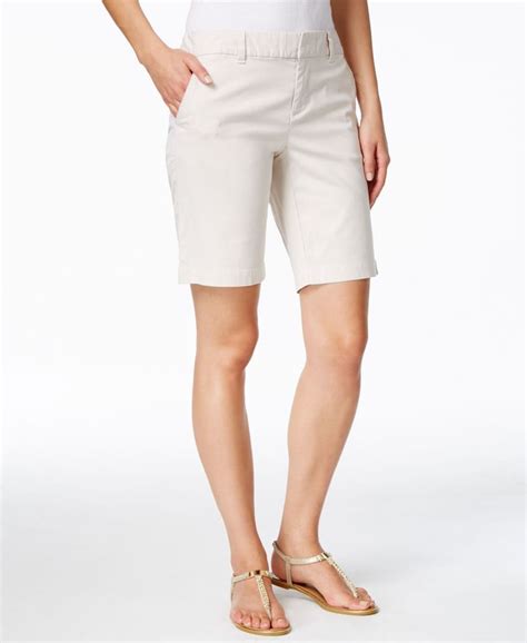 tommy hilfiger shorts khaki|tommy hilfiger women's bermuda shorts.